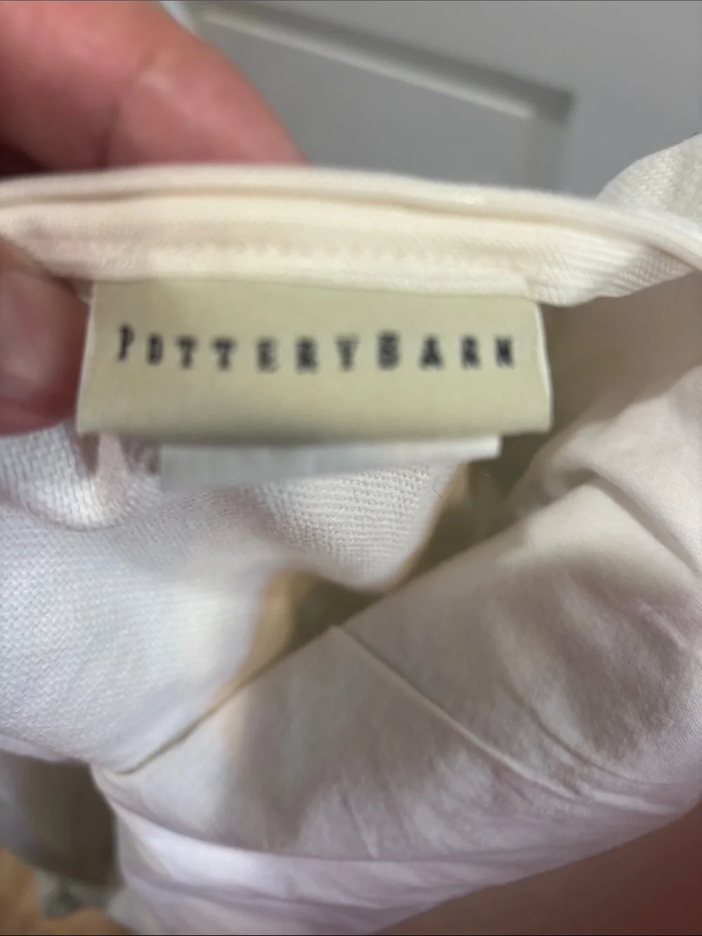 Pottery Barn Floral embroidered pillow cover